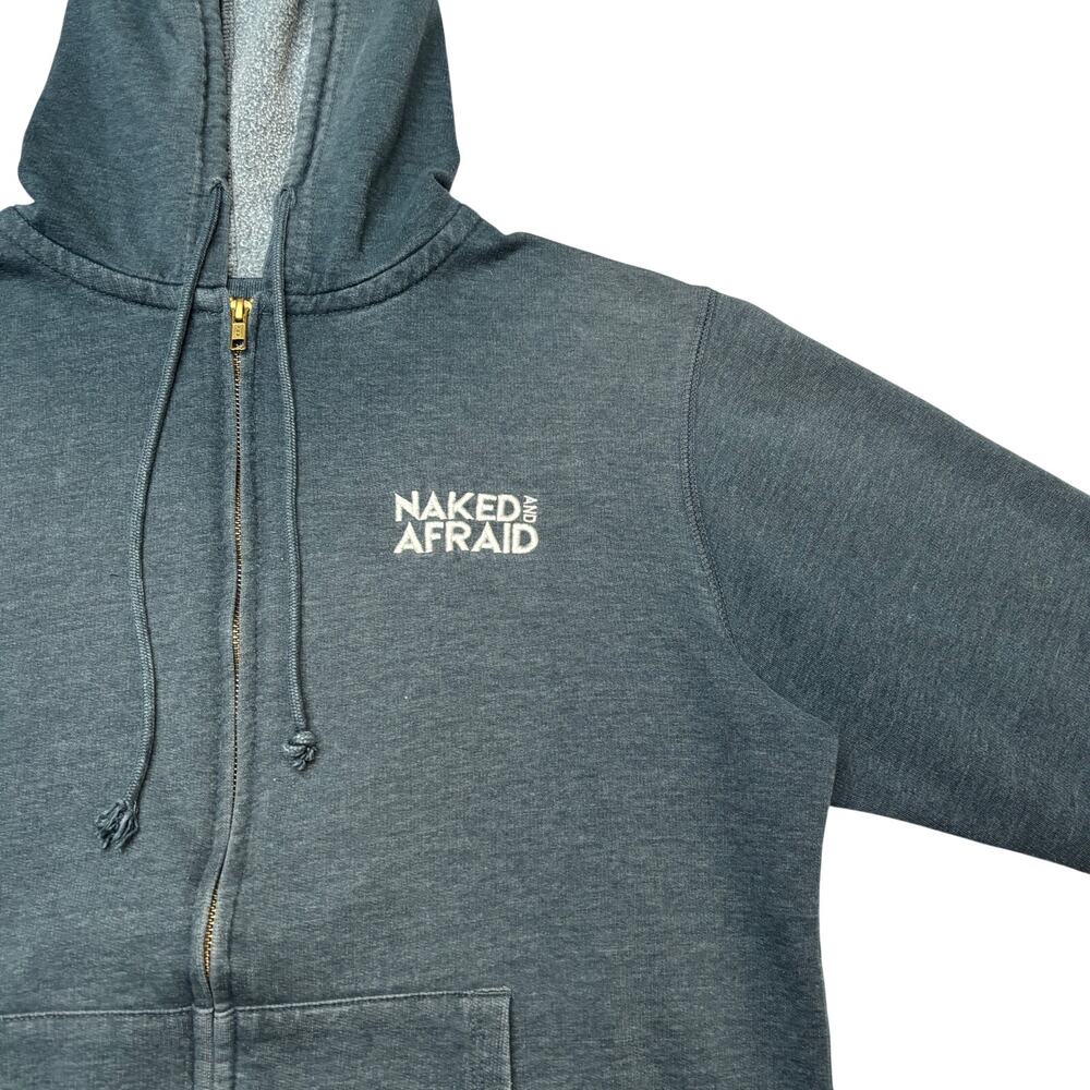 Naked And Afraid Full Zip Cast Crew Promo Hoodie 24x24.5 Discovery Channel
